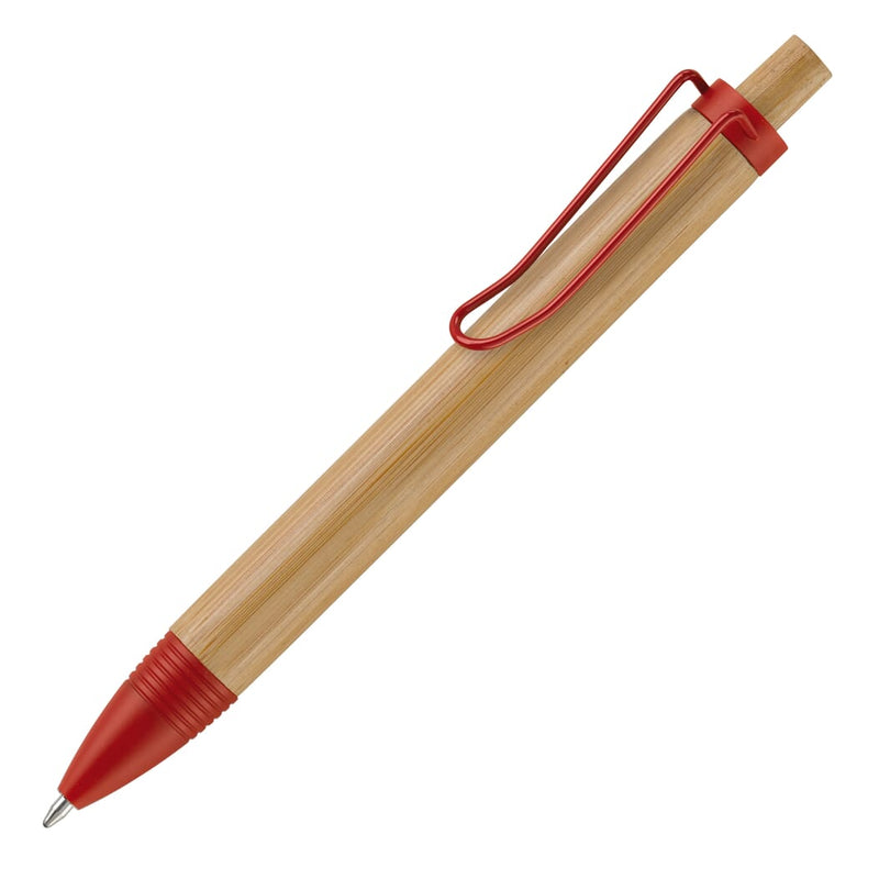 Penna a sfera Woody Rosso - personalizzabile con logo