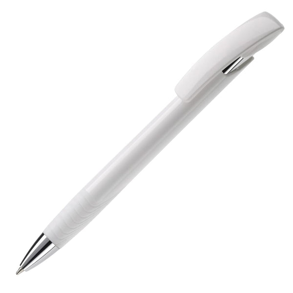 Penna a sfera Zorro Hard Colour Bianco / bianco - personalizzabile con logo