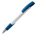 Penna a sfera Zorro Hard Colour Bianco / blu navy - personalizzabile con logo