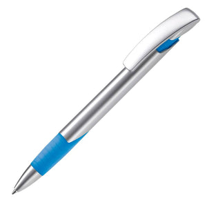 Penna a sfera Zorro Silver color argento / blu - personalizzabile con logo