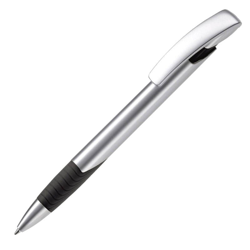 Penna a sfera Zorro Silver color argento / Nero - personalizzabile con logo