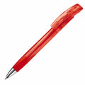 Penna a sfera Zorro Transparent Trasparente / Rosso - personalizzabile con logo