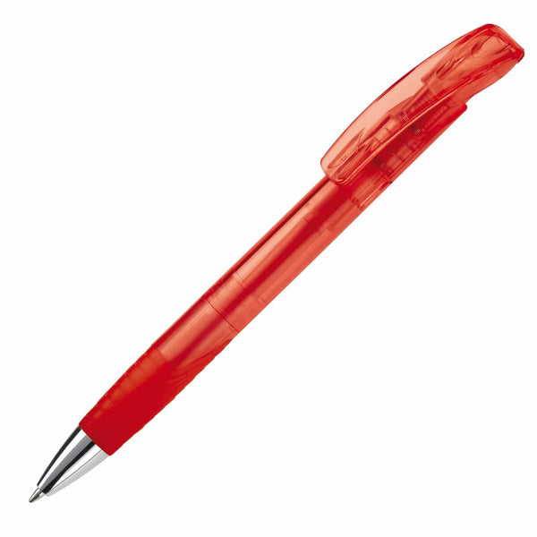 Penna a sfera Zorro Transparent Trasparente / Rosso - personalizzabile con logo