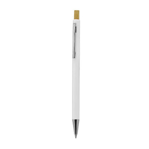 Penna a Sfera Zukry bianco - personalizzabile con logo