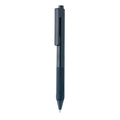 Penna a tinta unita X9 con impugnatura in silicone blu navy - personalizzabile con logo
