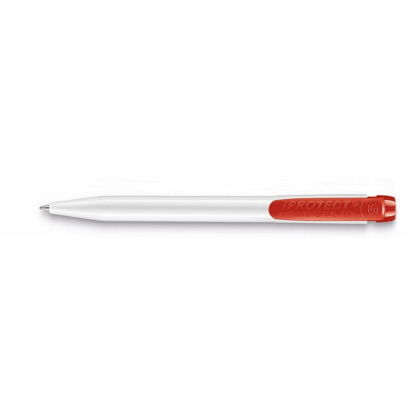 Penna antibatterica certificata made in Italy Rosso - personalizzabile con logo