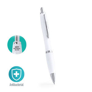 Penna Antibatterica Flom bianco - personalizzabile con logo