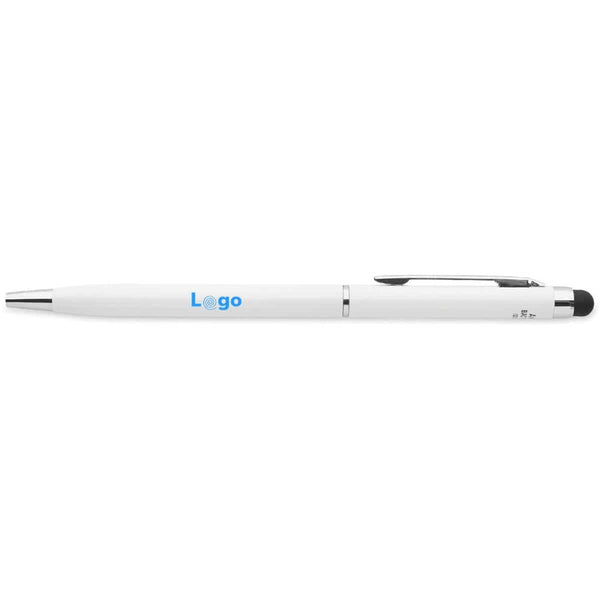 Penna antibatterica touch bianco - personalizzabile con logo