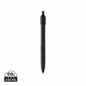 Penna antistress Quill in ABS riciclato GRS nero - personalizzabile con logo