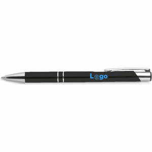 Penna automatica - personalizzabile con logo - nero