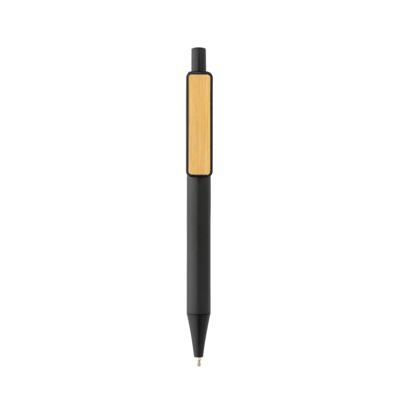 Penna con clip in bambù GRS RABS - personalizzabile con logo