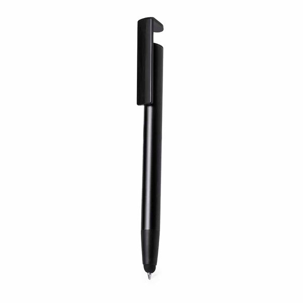 Penna con Supporto Uplex nero - personalizzabile con logo