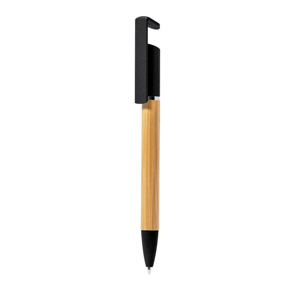 Penna con Supporto Zonta nero - personalizzabile con logo