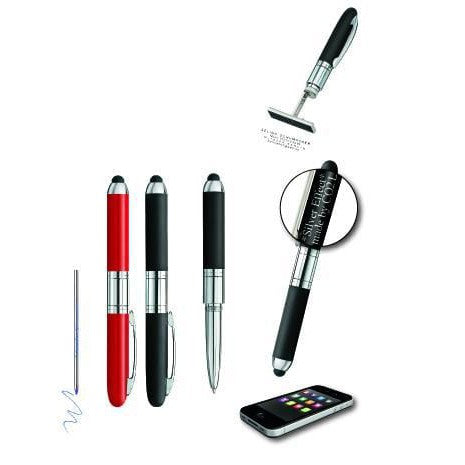 Penna con timbro incorporato e funzione touch Colore: Nero €25.00 - 4321