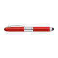 Penna con timbro incorporato e funzione touch Rosso - personalizzabile con logo