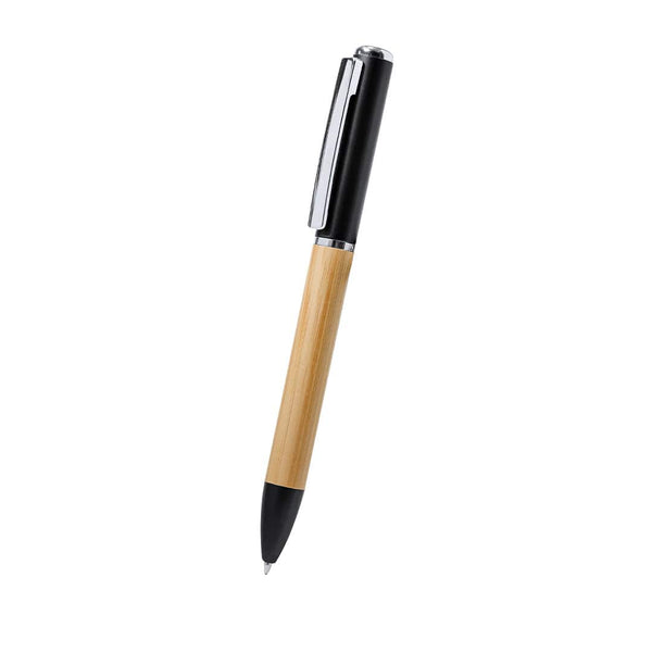 Penna con Torcia Telnay nero - personalizzabile con logo
