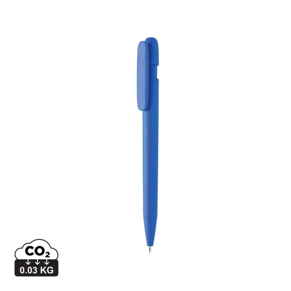 Penna Devin in ABS riciclato GRS blu - personalizzabile con logo