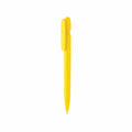 Penna Devin in ABS riciclato GRS giallo - personalizzabile con logo