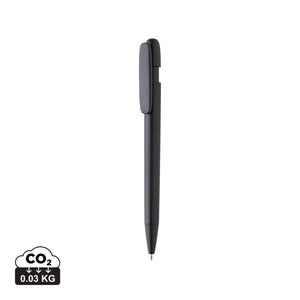 Penna Devin in ABS riciclato GRS nero - personalizzabile con logo