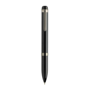 Penna di lusso Swiss Peak OSLO in acciaio nero - personalizzabile con logo