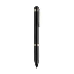 Penna di lusso Swiss Peak OSLO in acciaio nero - personalizzabile con logo