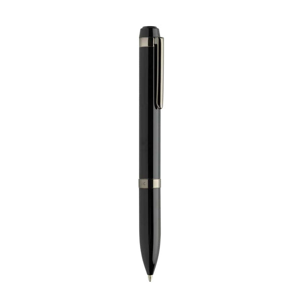 Penna di lusso Swiss Peak OSLO in acciaio nero - personalizzabile con logo
