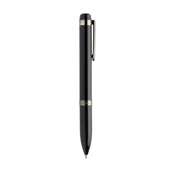 Penna di lusso Swiss Peak OSLO in acciaio nero - personalizzabile con logo