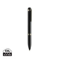 Penna di lusso Swiss Peak OSLO in acciaio nero - personalizzabile con logo
