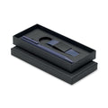 Penna e portachiavi in PU Blu - personalizzabile con logo