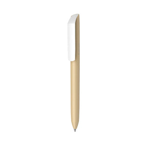 PENNA FLOW PURE RECYCLED - clip bianca beige - personalizzabile con logo