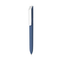 PENNA FLOW PURE RECYCLED - clip bianca blu - personalizzabile con logo