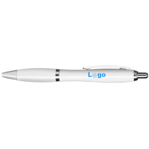 Penna fusto antibatterico bianco - personalizzabile con logo