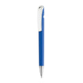 Penna Glide in rABS GRS con clip in metallo blu - personalizzabile con logo