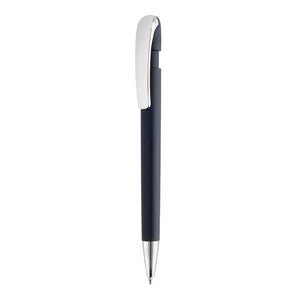 Penna Glide in rABS GRS con clip in metallo blu navy - personalizzabile con logo