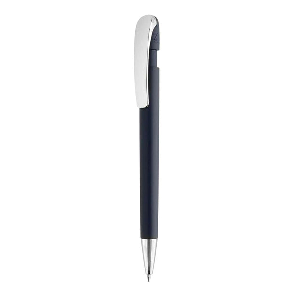 Penna Glide in rABS GRS con clip in metallo blu navy - personalizzabile con logo