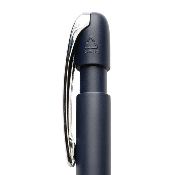 Penna Glide in rABS GRS con clip in metallo - personalizzabile con logo