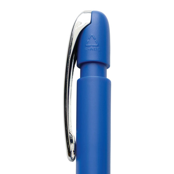 Penna Glide in rABS GRS con clip in metallo - personalizzabile con logo
