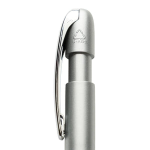 Penna Glide in rABS GRS con clip in metallo - personalizzabile con logo