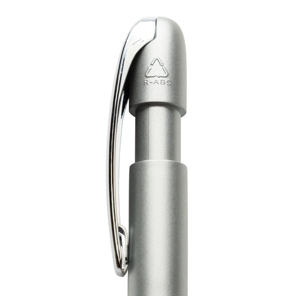 Penna Glide in rABS GRS con clip in metallo - personalizzabile con logo