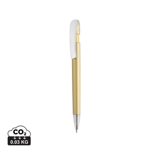 Penna Glide in rABS GRS con clip in metallo - personalizzabile con logo