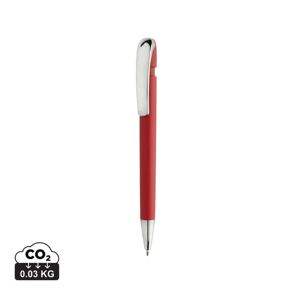Penna Glide in rABS GRS con clip in metallo - personalizzabile con logo