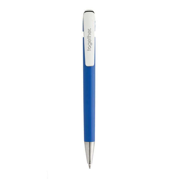 Penna Glide in rABS GRS con clip in metallo - personalizzabile con logo