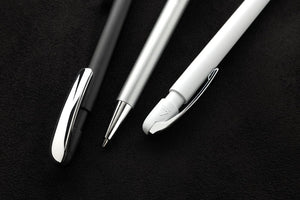 Penna Glide in rABS GRS con clip in metallo - personalizzabile con logo