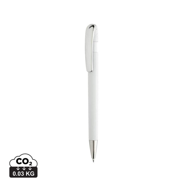 Penna Glide in rABS GRS con clip in metallo - personalizzabile con logo