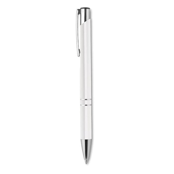 Penna in alluminio bianco - personalizzabile con logo