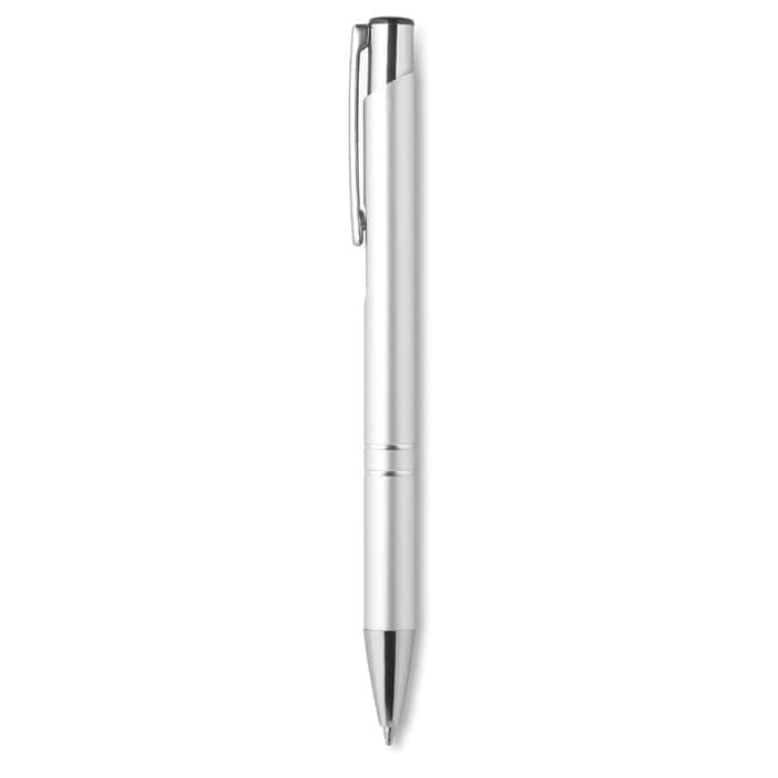 Penna in alluminio color argento - personalizzabile con logo