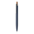 Penna in alluminio e sughero Blu - personalizzabile con logo
