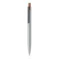 Penna in alluminio e sughero Color  Color argento - personalizzabile con logo