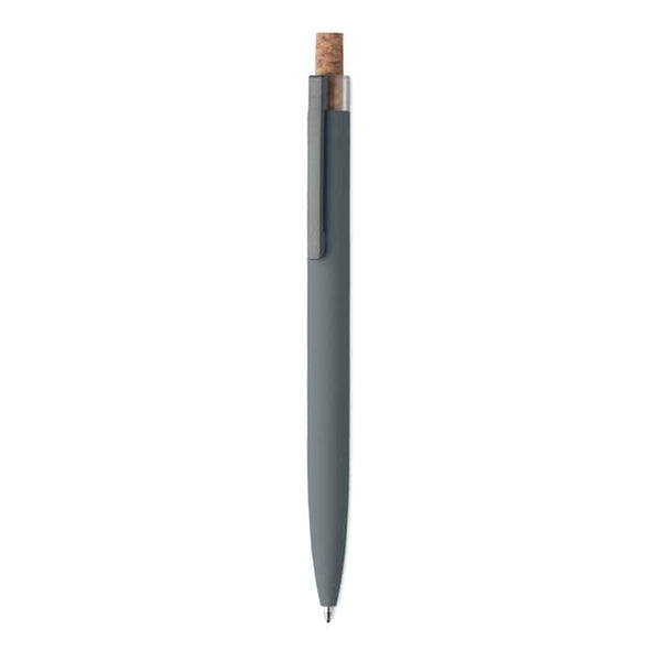 Penna in alluminio e sughero grigio - personalizzabile con logo