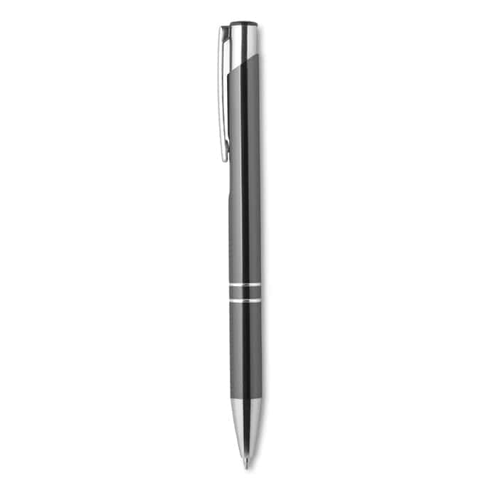 Penna in alluminio grigio - personalizzabile con logo